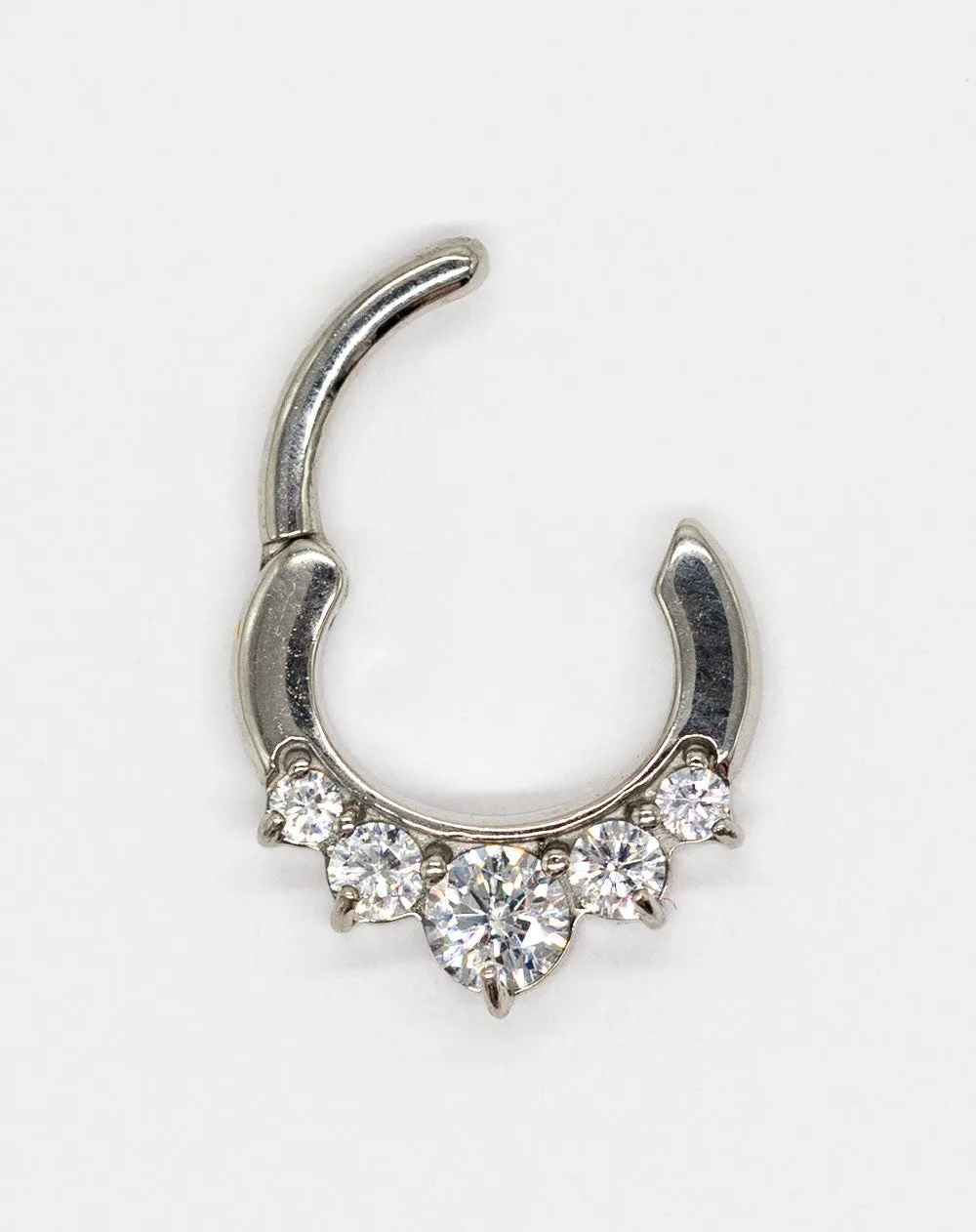 16 Gauge | 6mm Crystal Princess Septum Clicker