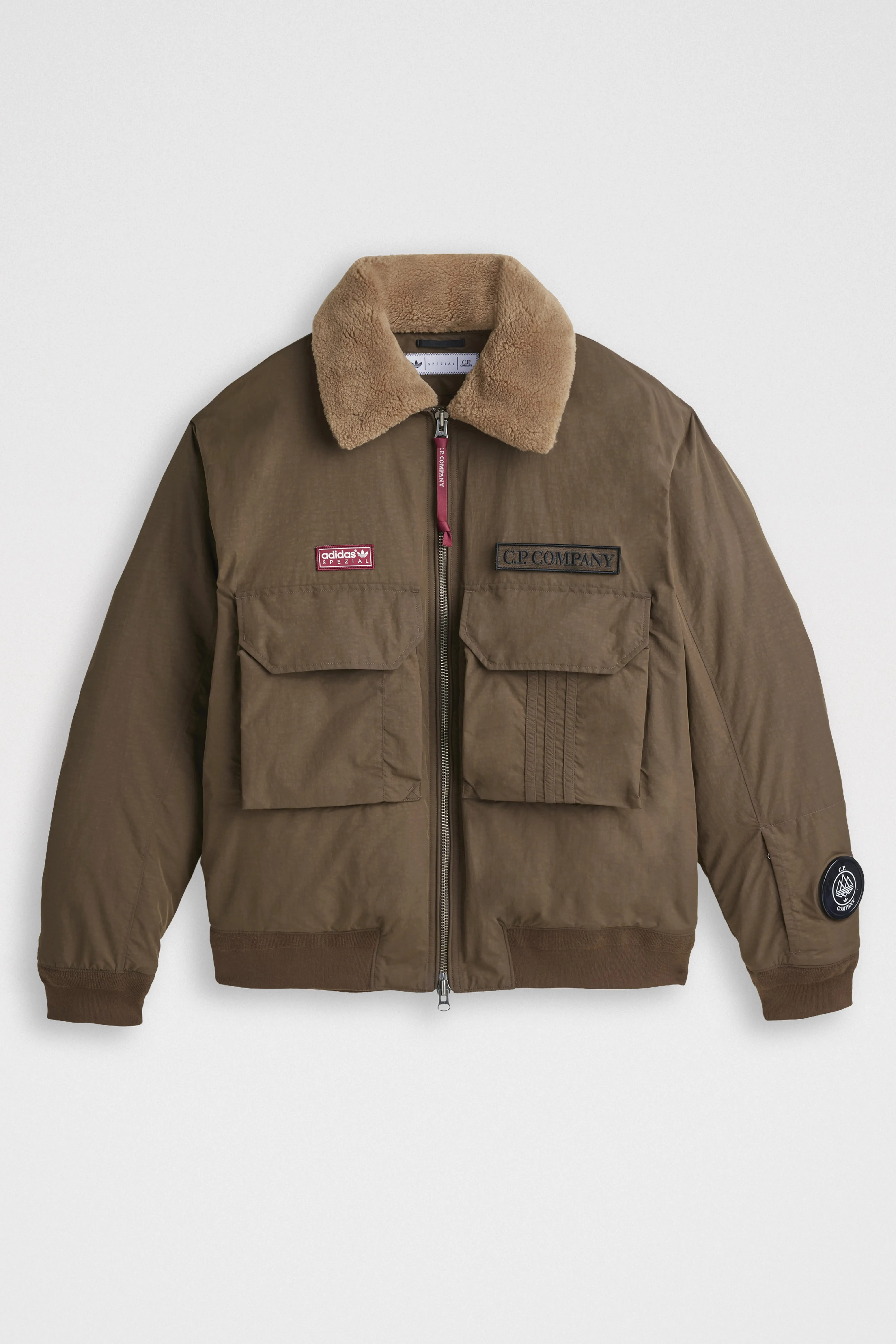 adidas SPZL x C.P. Company Flying Jacket Brown