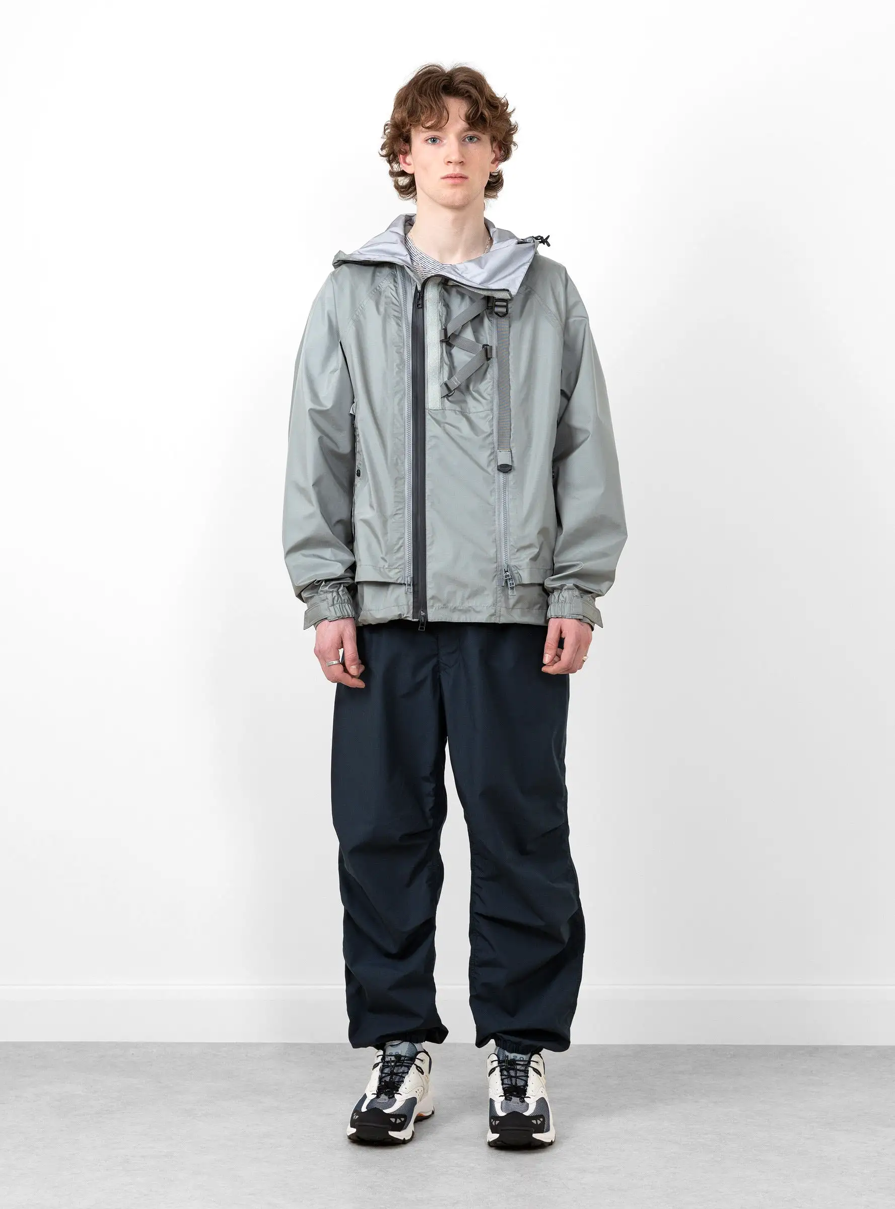 Air Circulation System Rain Jacket Battleship Grey