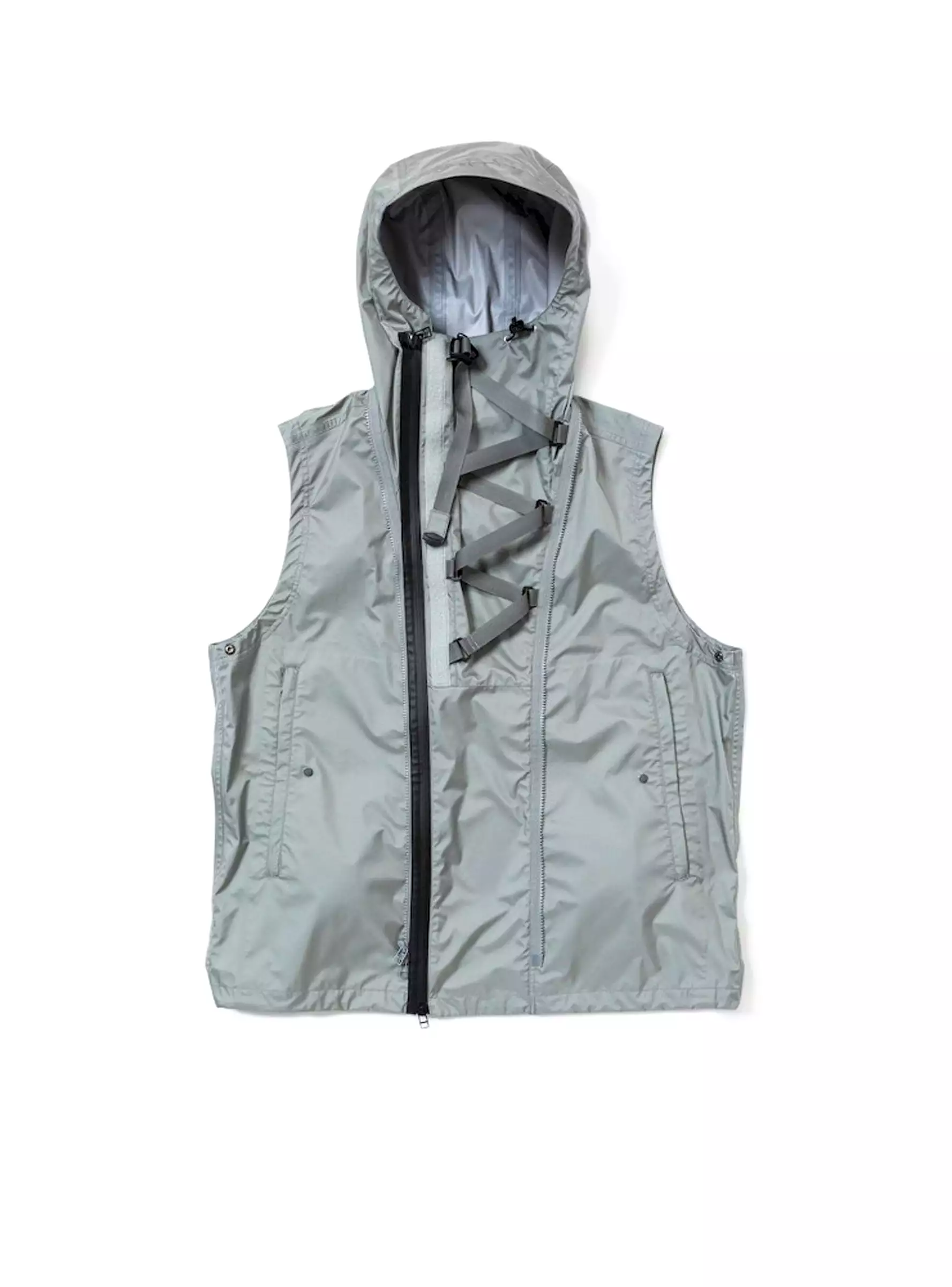 Air Circulation System Rain Jacket Battleship Grey