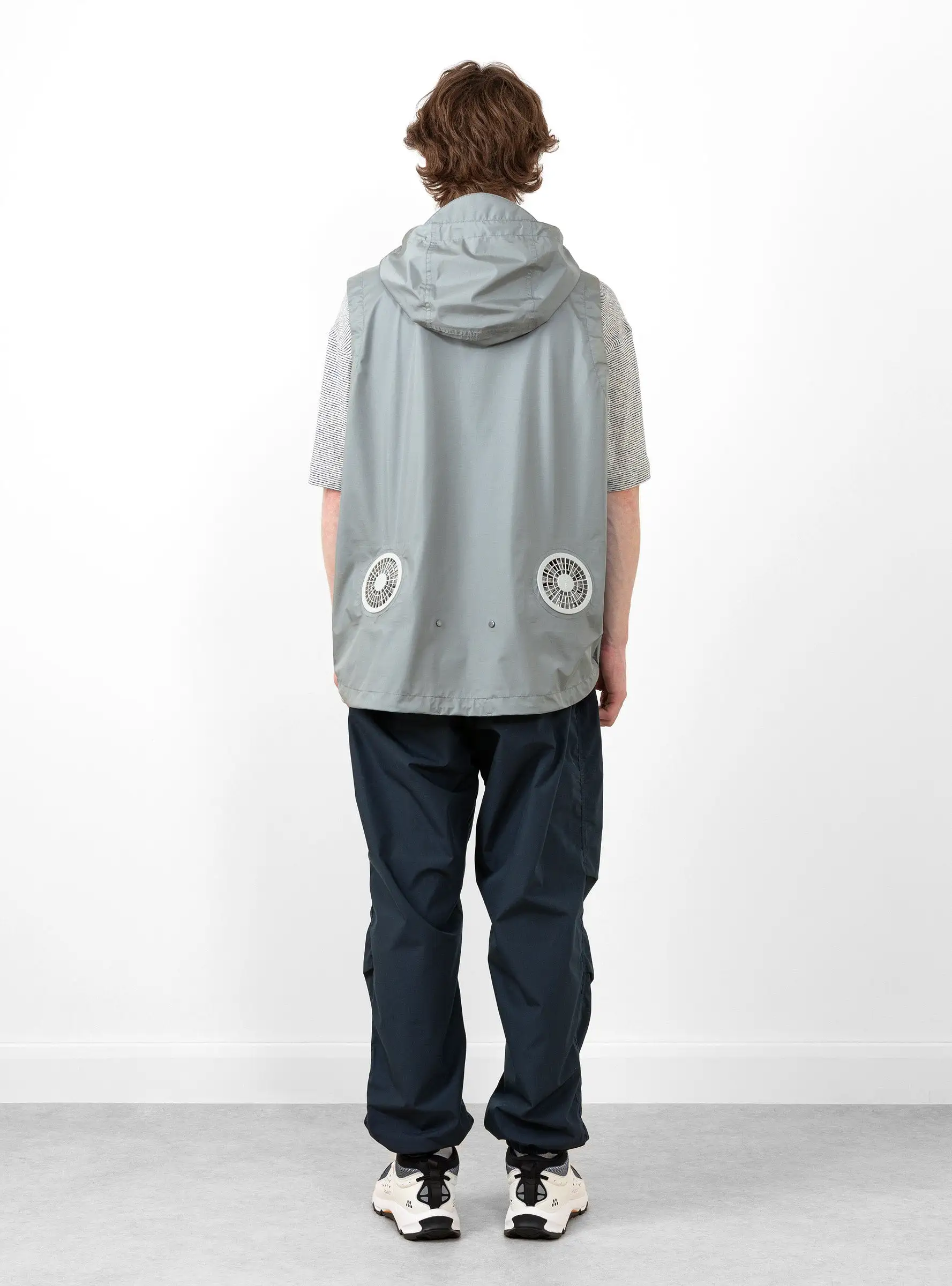 Air Circulation System Rain Jacket Battleship Grey