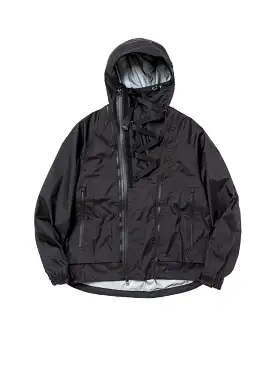 Air Circulation System Rain Jacket Off Black