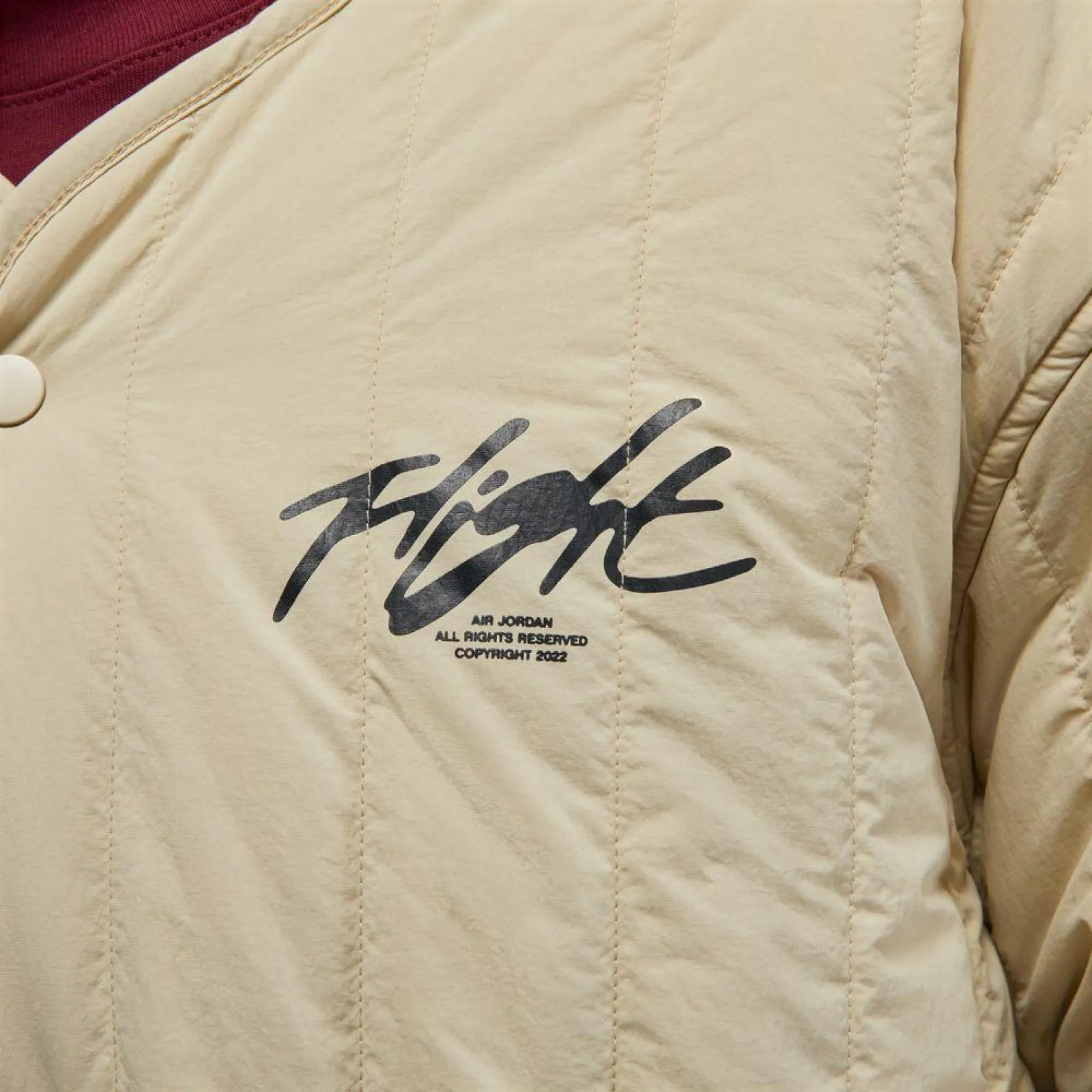 Air Jordan Flight Heritage Liner Jacket ''Rattan/Cherrywood Red''