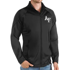 Antigua Air Force Falcons Black Links Full-Zip Golf Jacket