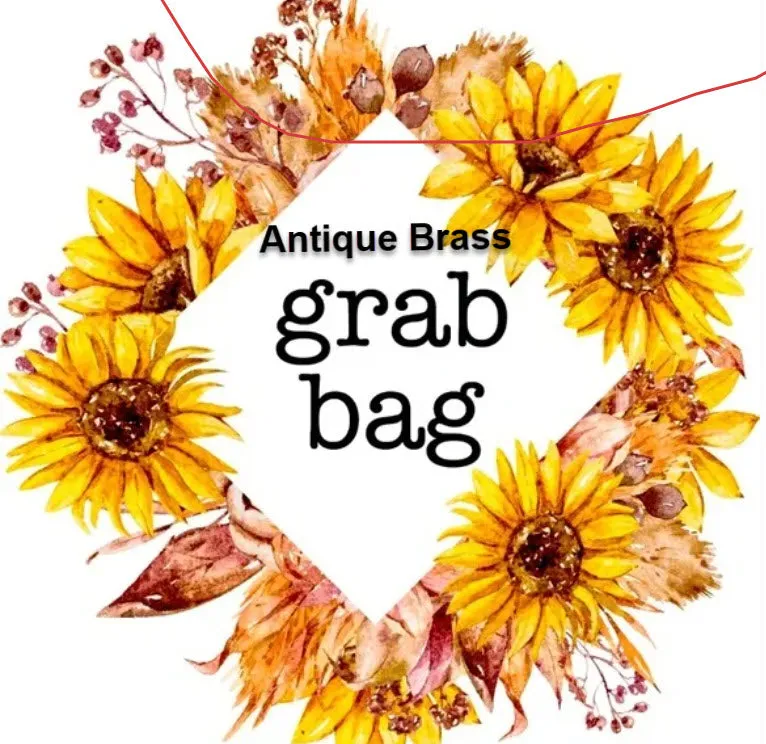 Antique Brass Plated Grab Bag - L1320