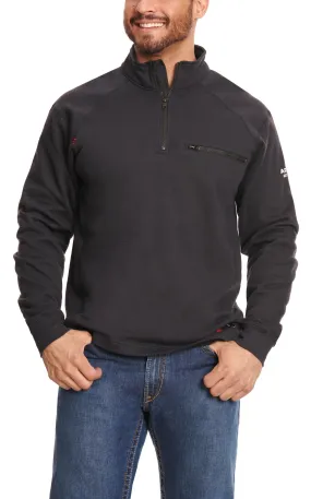 Ariat Men's FR Black 1/4 Zip Pullover - Big & Tall