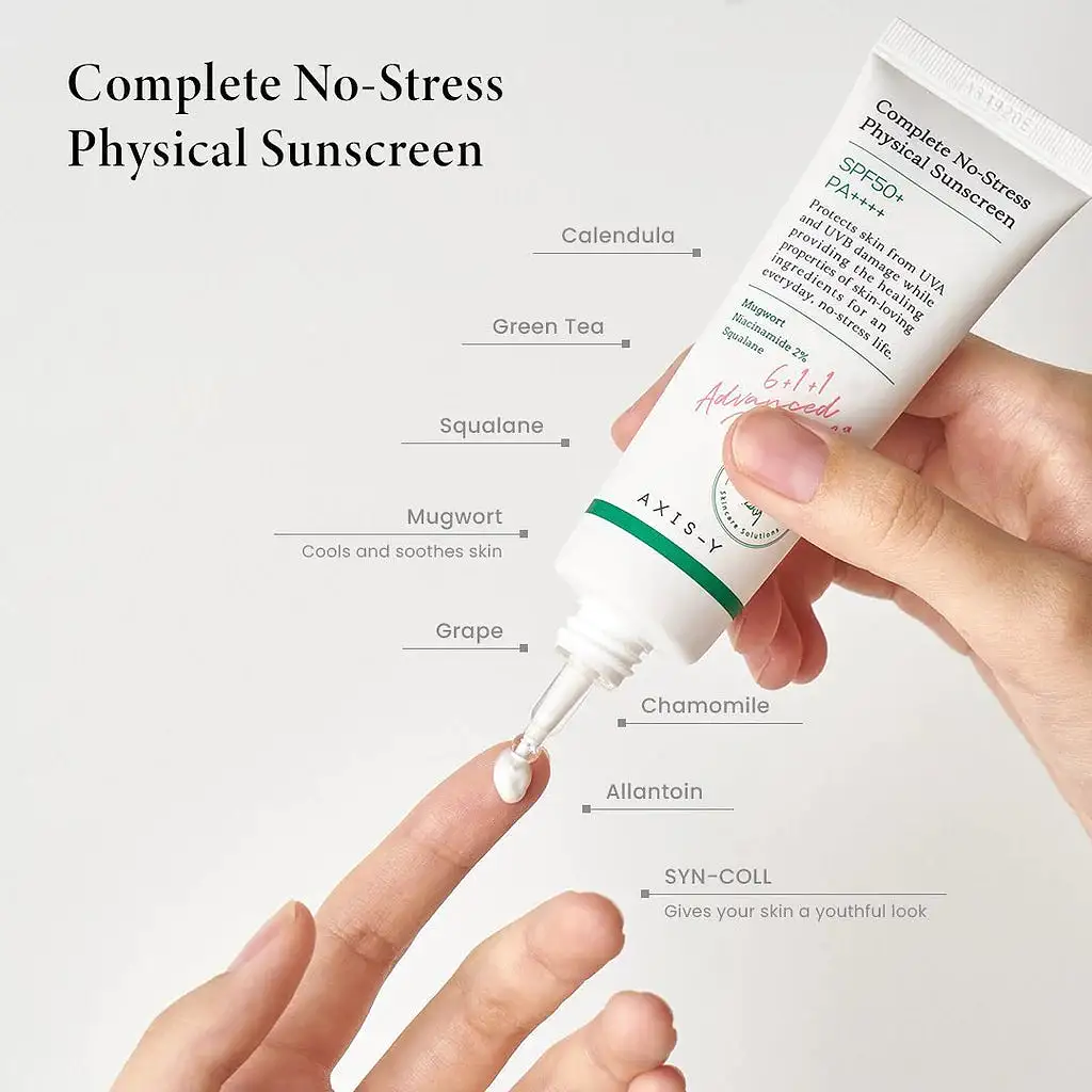 Axis-Y Complete No-Stress Physical Sunscreen 50ml Ver.3 Sensitive Problem Skin