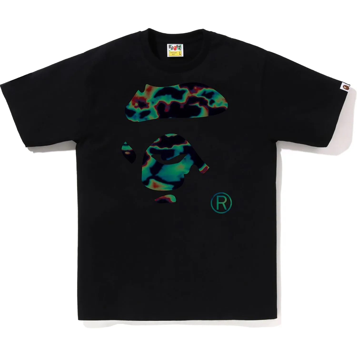 BAPE THERMOGRAPHY APE FACE TEE MENS