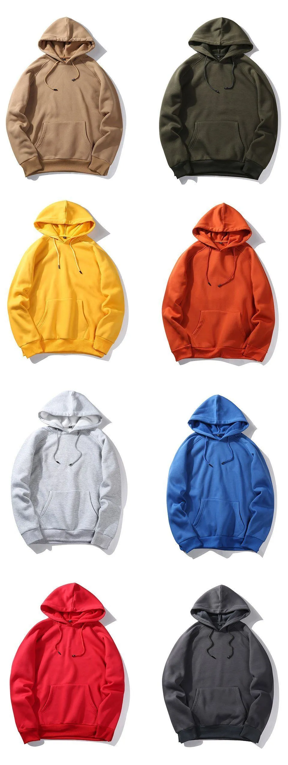 Basic Pullover Hoodie - Multiple Colors