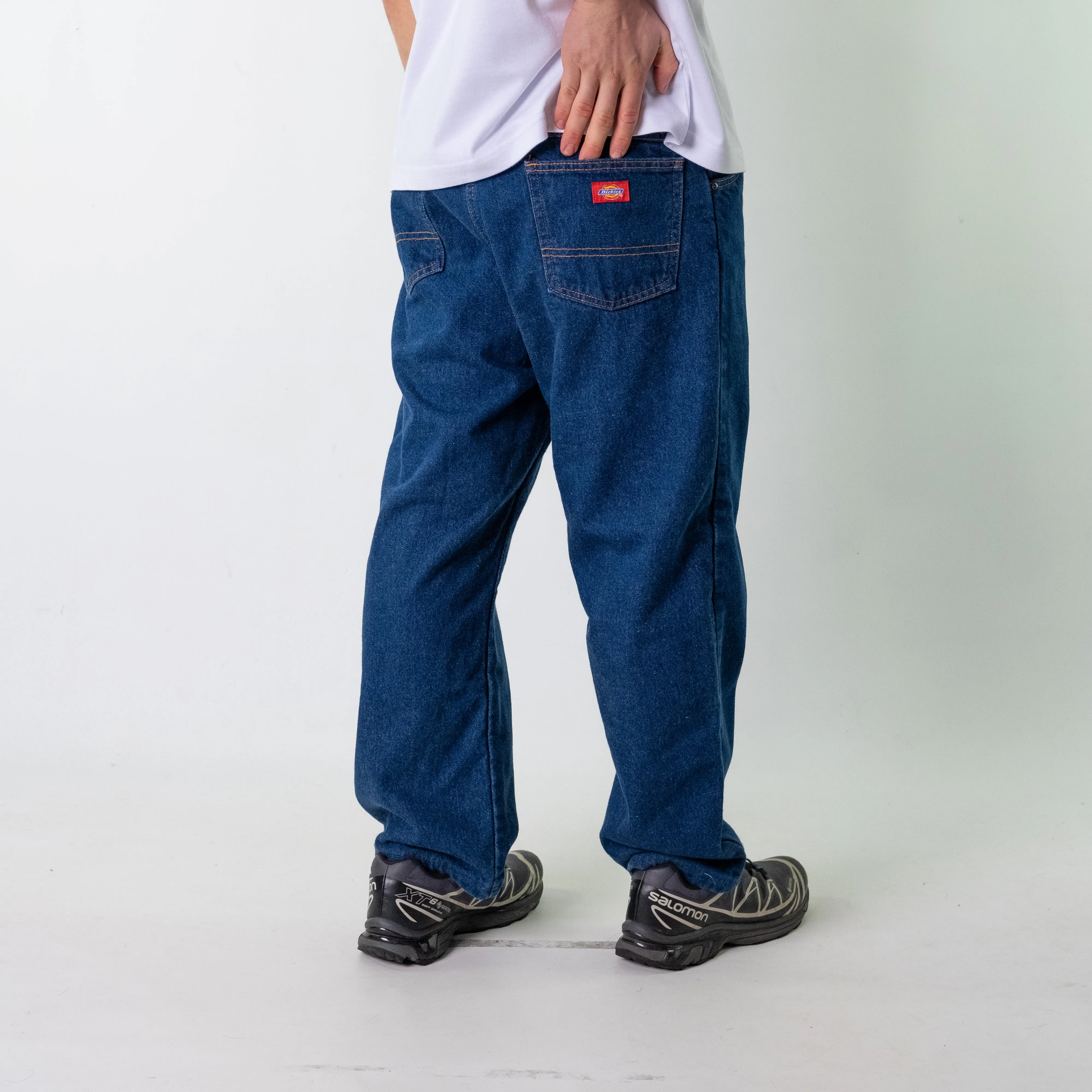 Blue Denim 90s Dickies  Cargo Skater Trousers Pants Jeans (38x30)