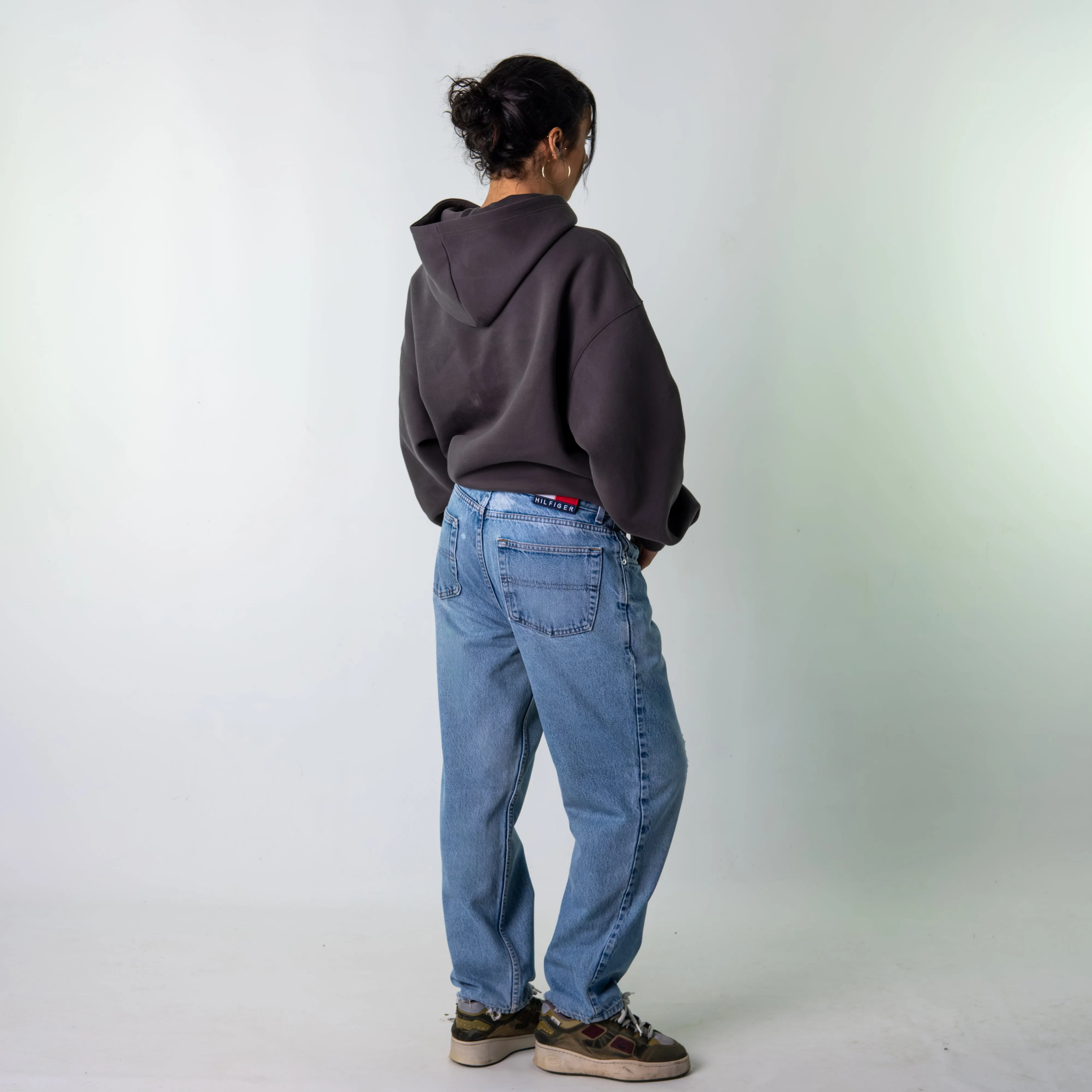 Blue Denim 90s Tommy Hilfiger  Cargo Skater Trousers Pants Jeans (34x30)