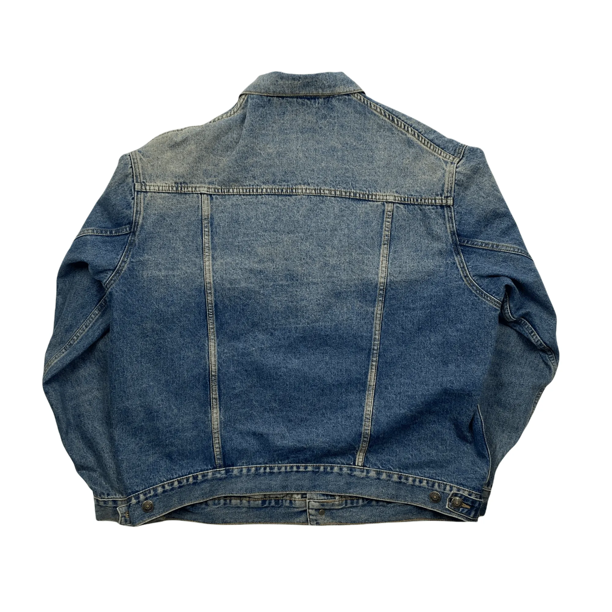 Blue Denim Balenciaga Spellout Jacket - 50 (Extra Large)