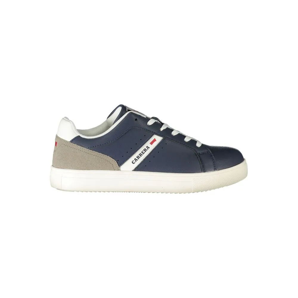 Blue Polyester Sneaker