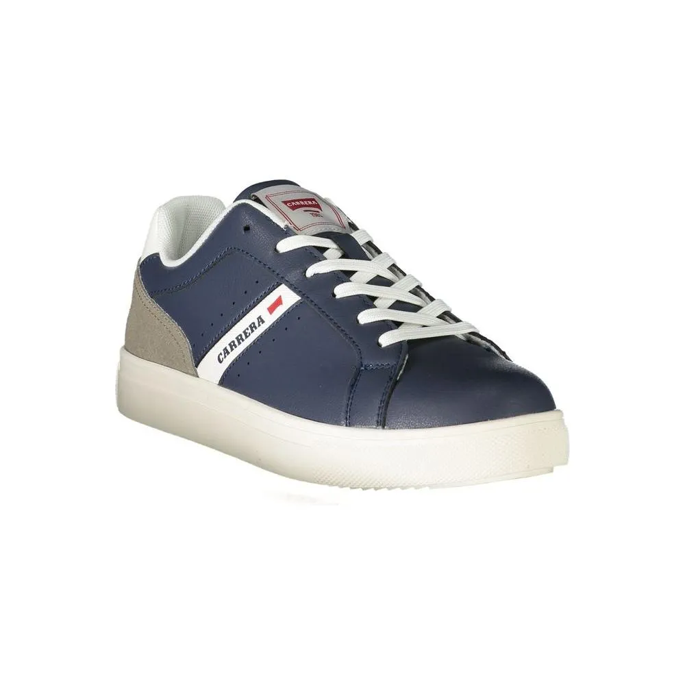 Blue Polyester Sneaker