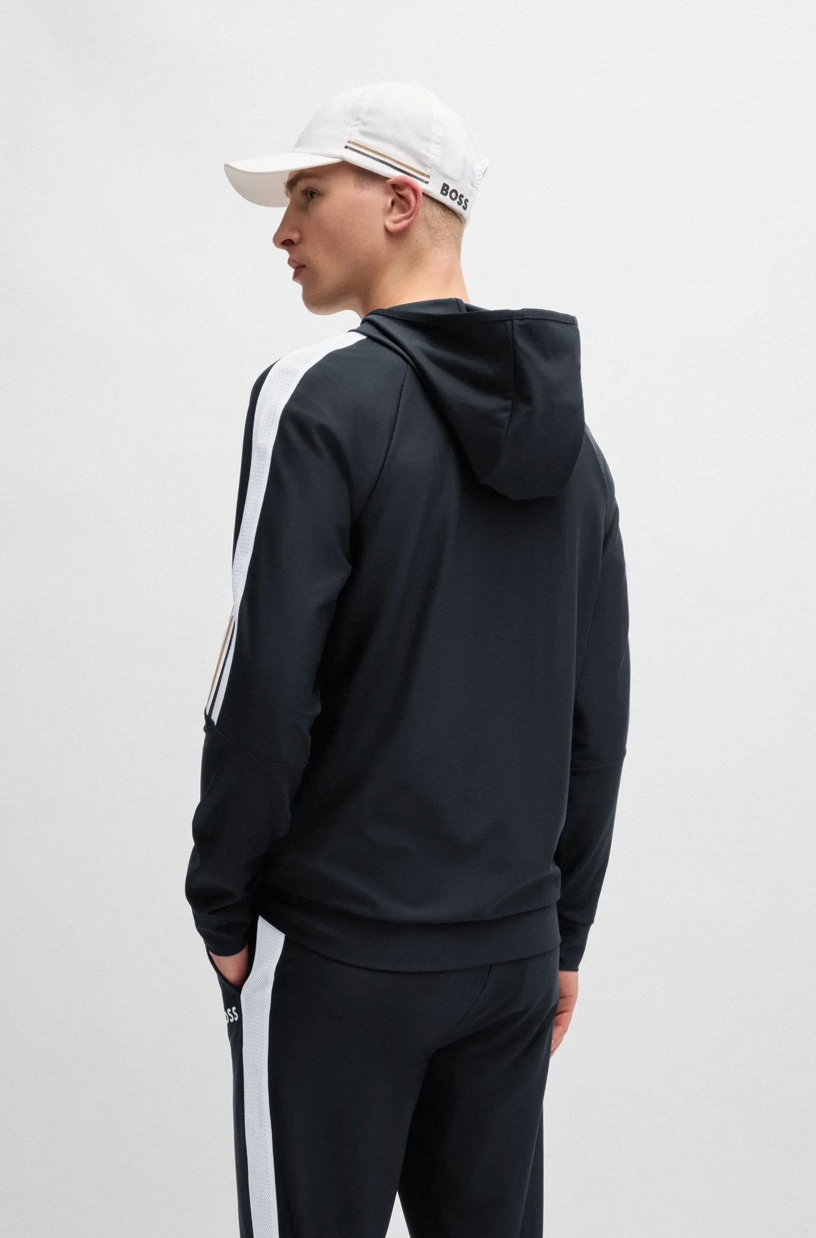 Boss X Matteo Berrettini Hoodie With Signature-Stripe Artwork