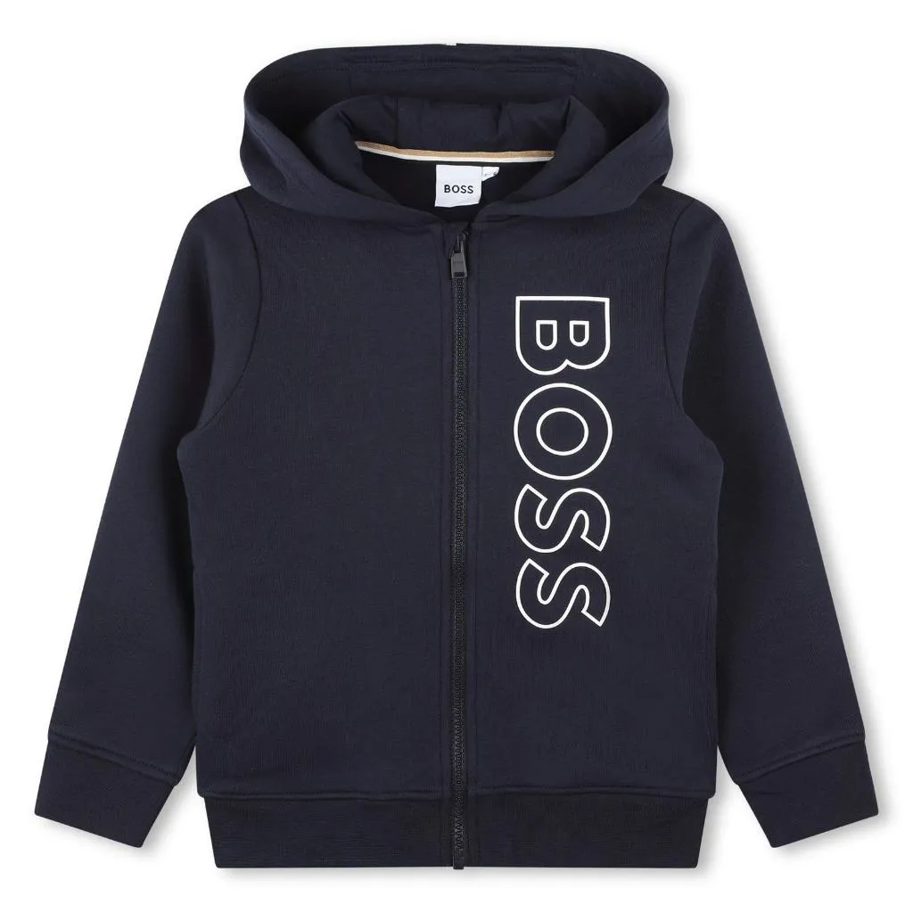 BOSS ZIP UP HOODIE J25Q25