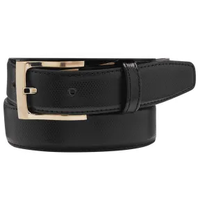 Buckle John Black Belt