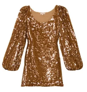 byTiMo Sequins Mini Dress, Golden