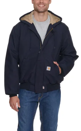 Carhartt Men's Navy Flame-Resistant Duck Active Quilt-Lined Jacket