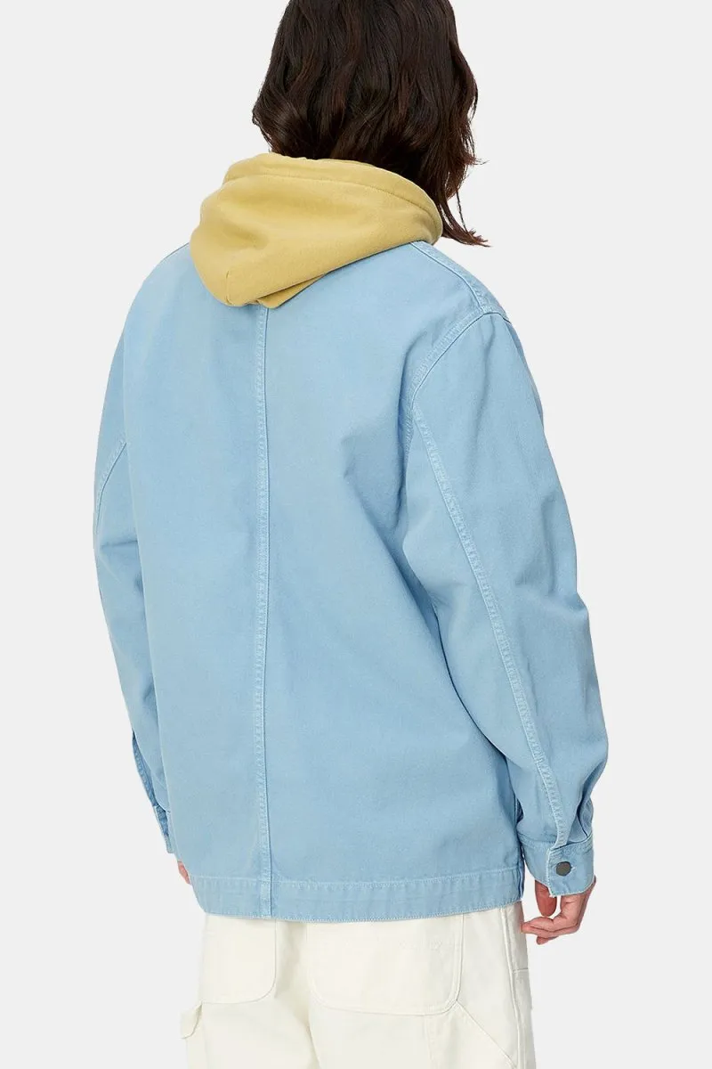 Carhartt WIP Garrison Stone Dyed Coat (Frosted Blue)