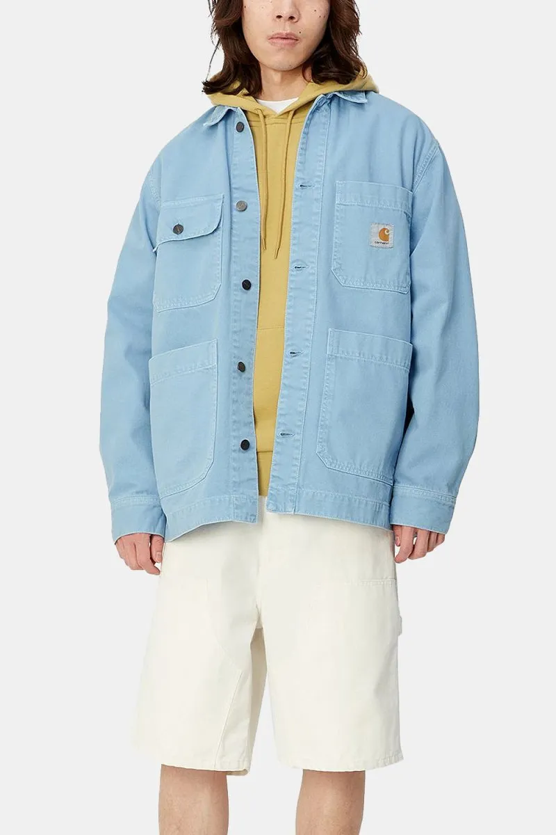 Carhartt WIP Garrison Stone Dyed Coat (Frosted Blue)