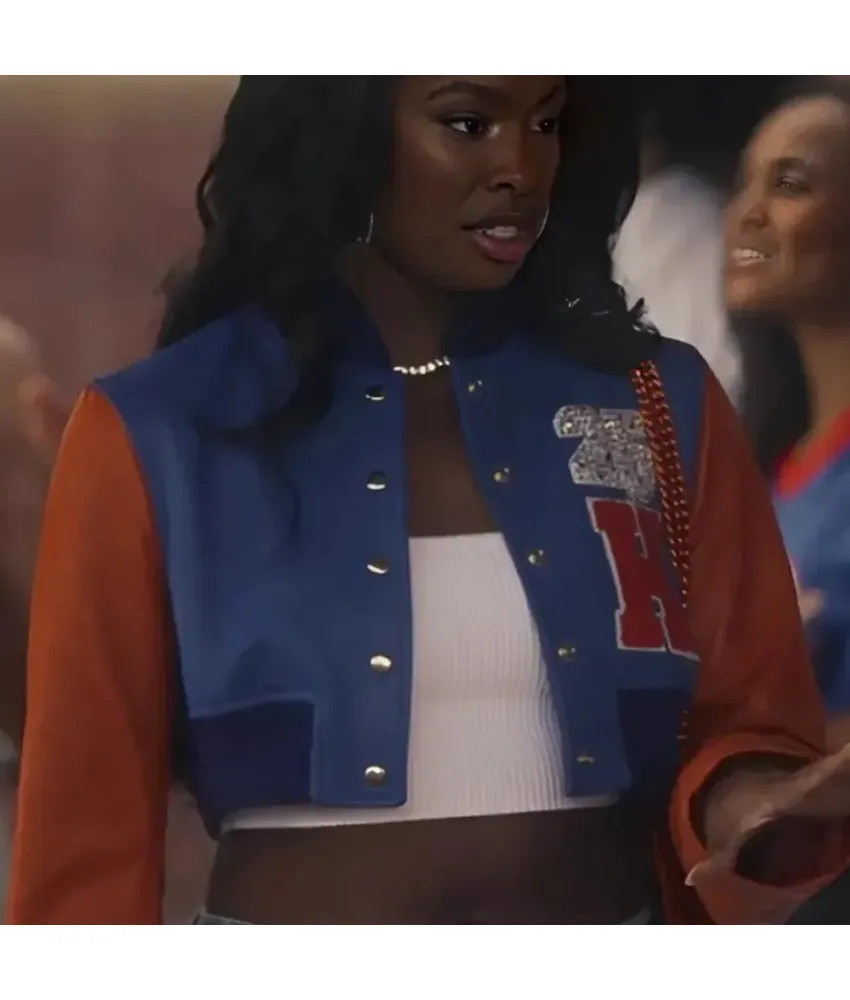 Coco Jones Bel Air S03 Crop Varsity Jacket 