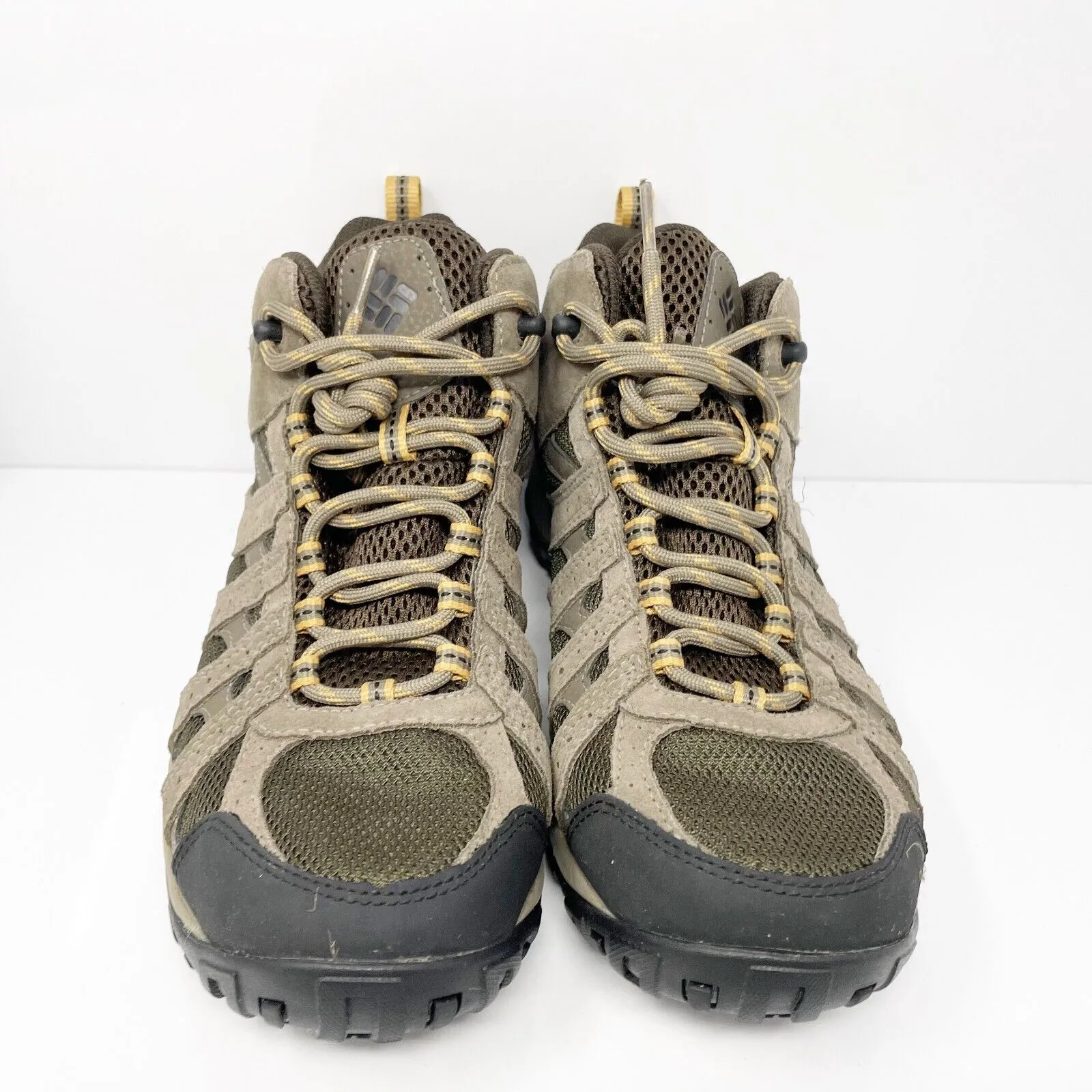 Columbia Mens Redmond BM3939-231 Beige Lace Up Waterproof Hiking Boots Size 9.5