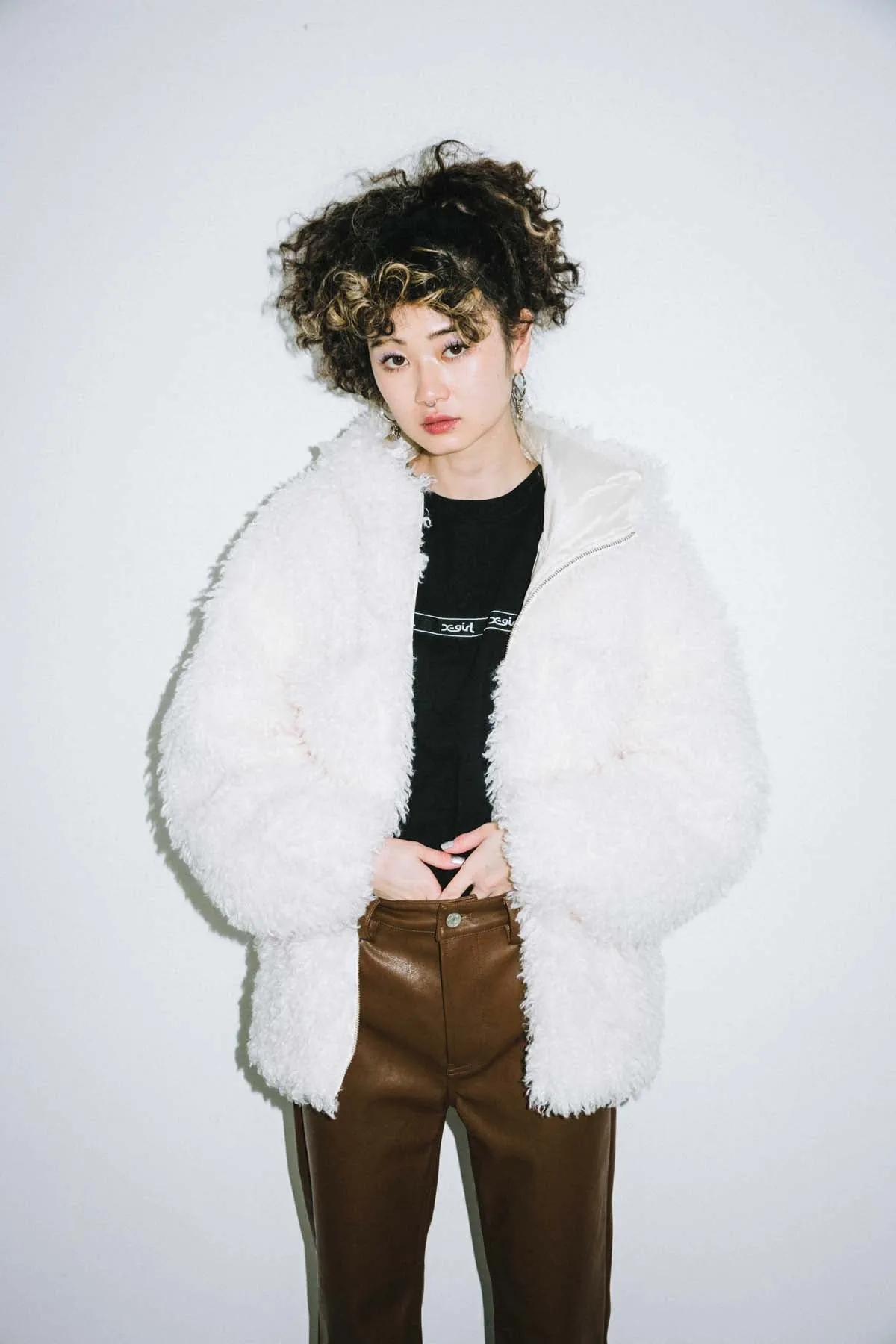 CURLY FUR COAT