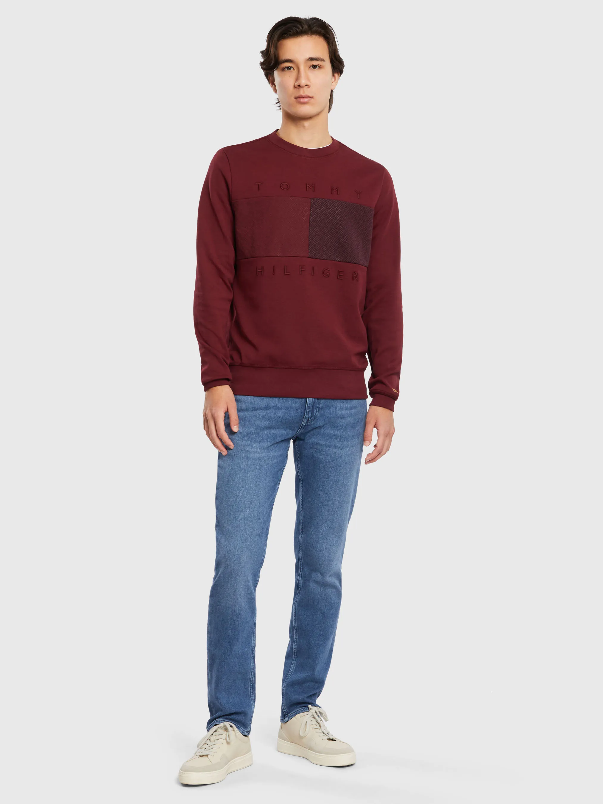 Diwali Monogram Panel Crewneck |Sweatshirts & Hoodies | Tommy Hilfiger