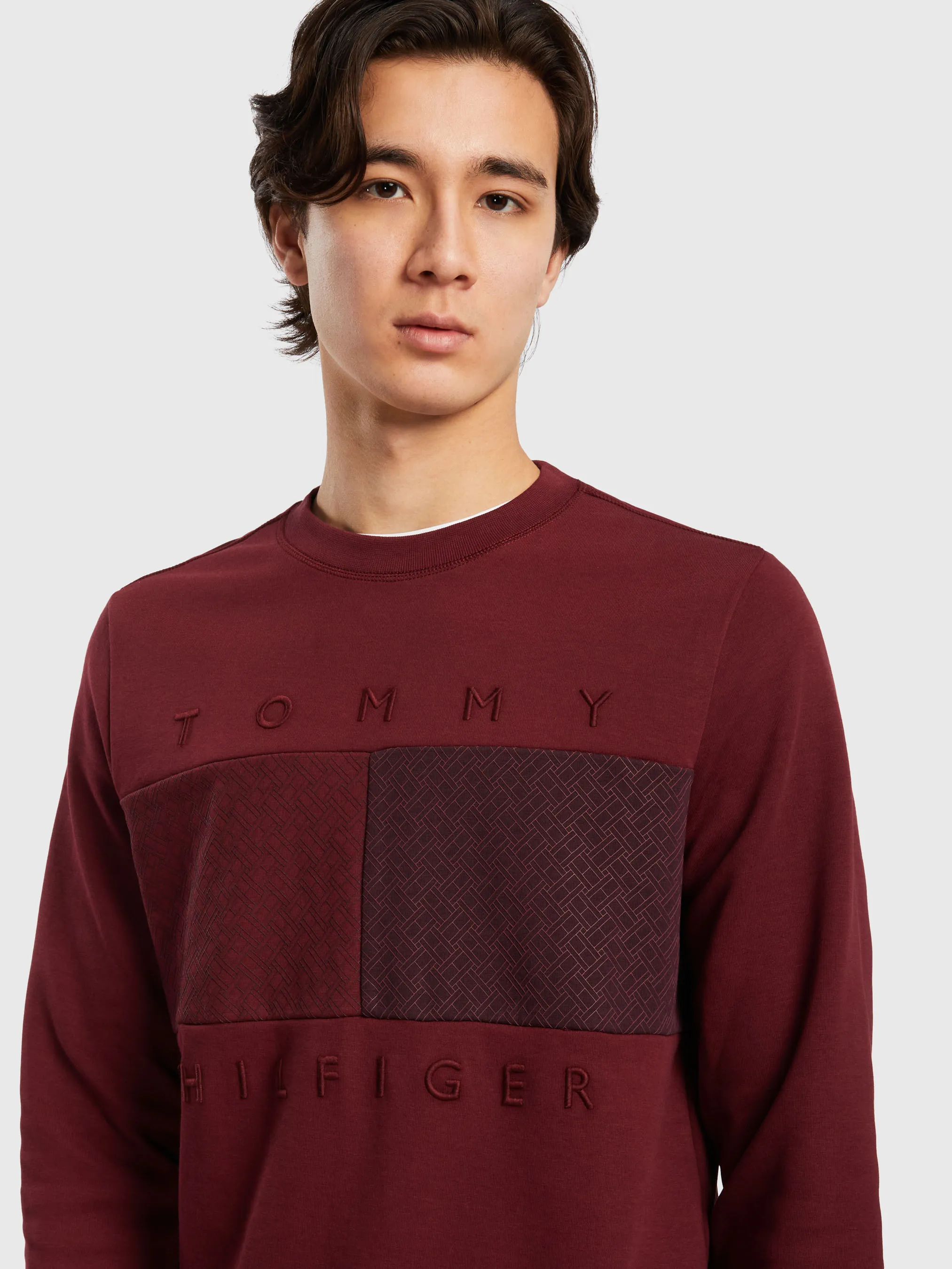 Diwali Monogram Panel Crewneck |Sweatshirts & Hoodies | Tommy Hilfiger