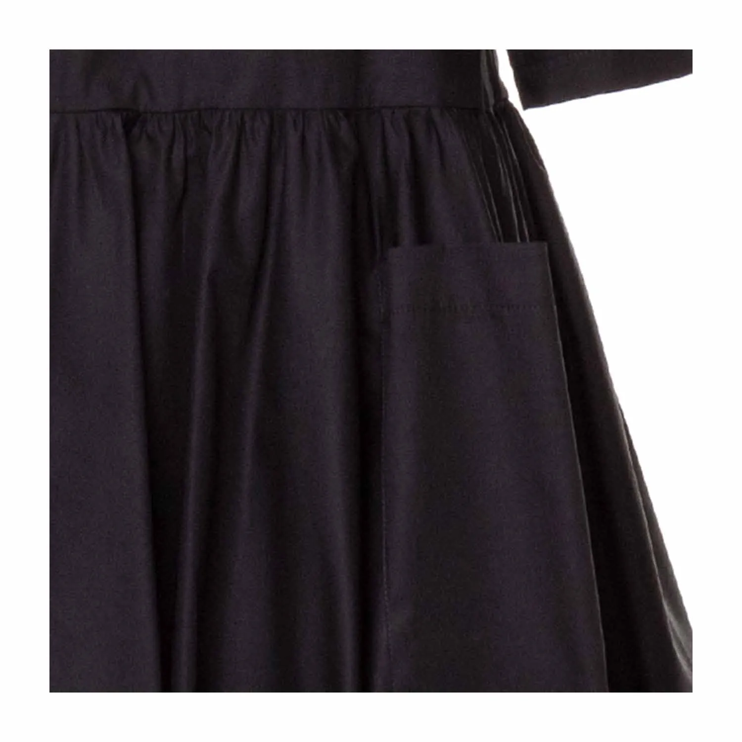 Dondup Black Cotton Dress For Girls