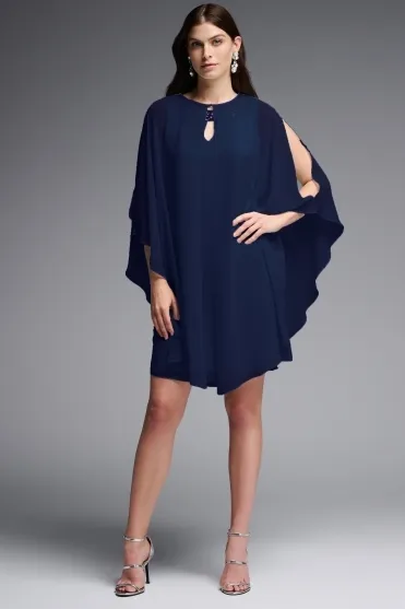 Dress And Cover-Up Set With Sequins - Midnight - 231705-2166