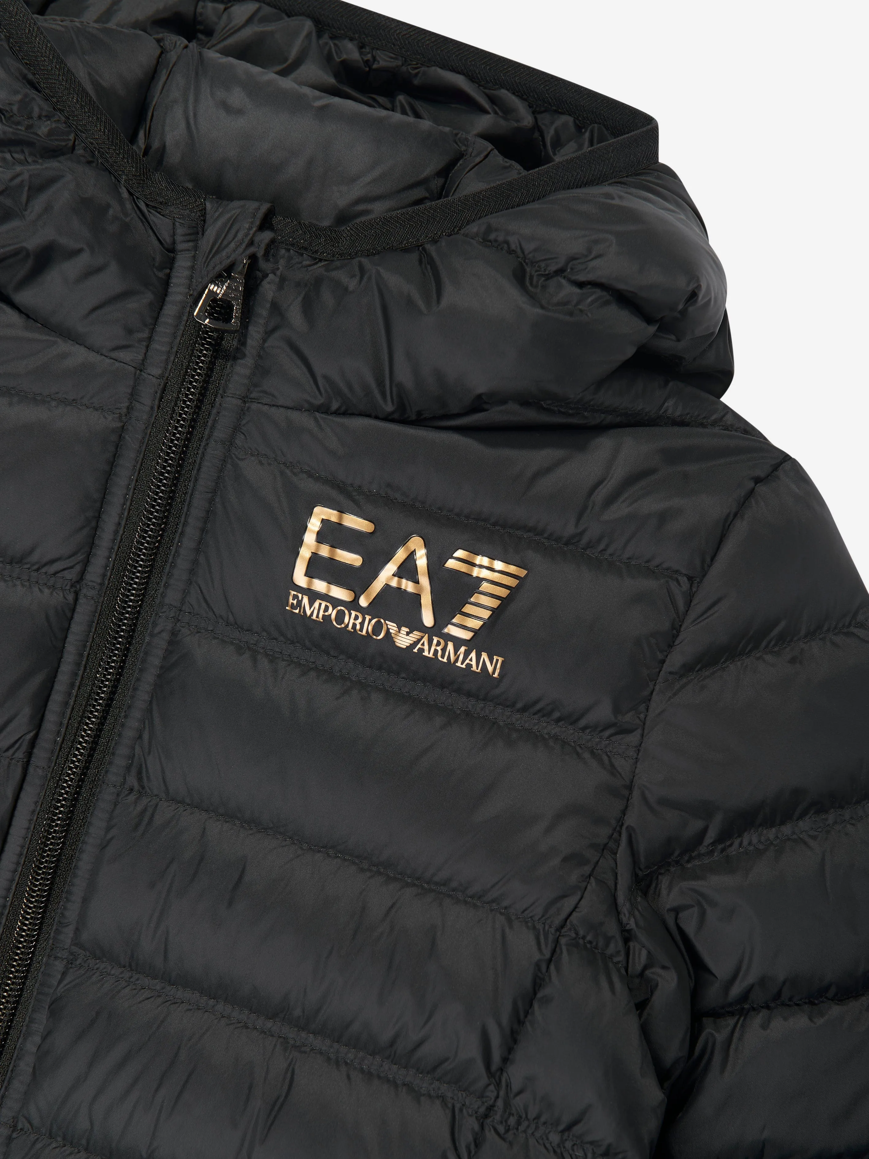 EA7 Emporio Armani Boys Down Padded Jacket in Black