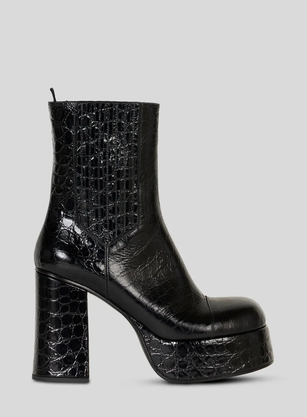 ETRO | Embossed Leather Platform Boots