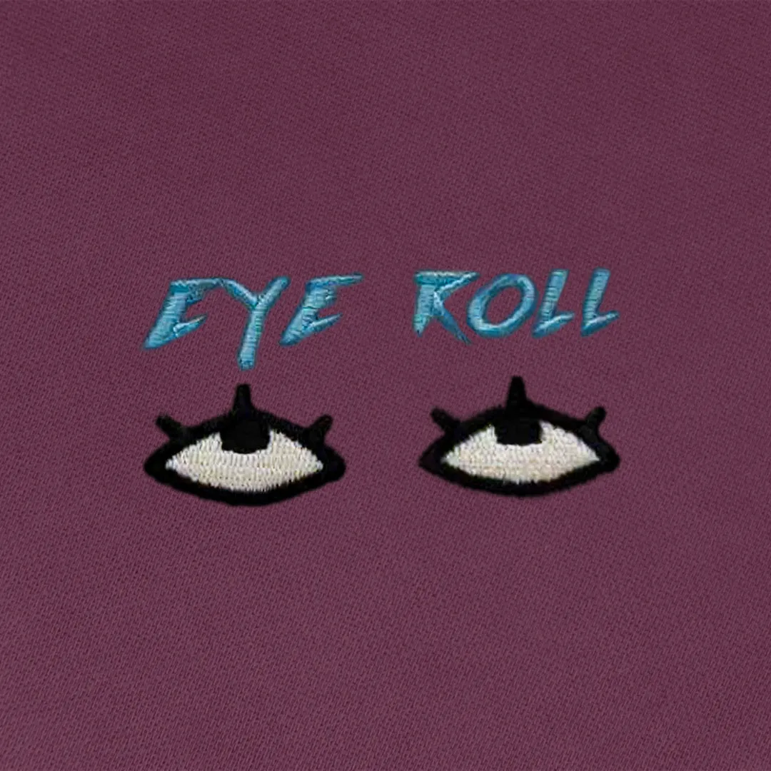 Eye Roll Embroidered Hoodie