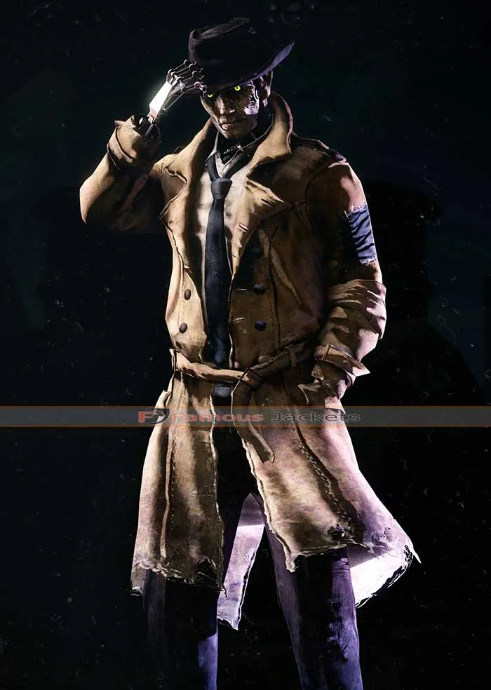 Fallout 4 Nick Valentine Trench Coat - Famous Jackets