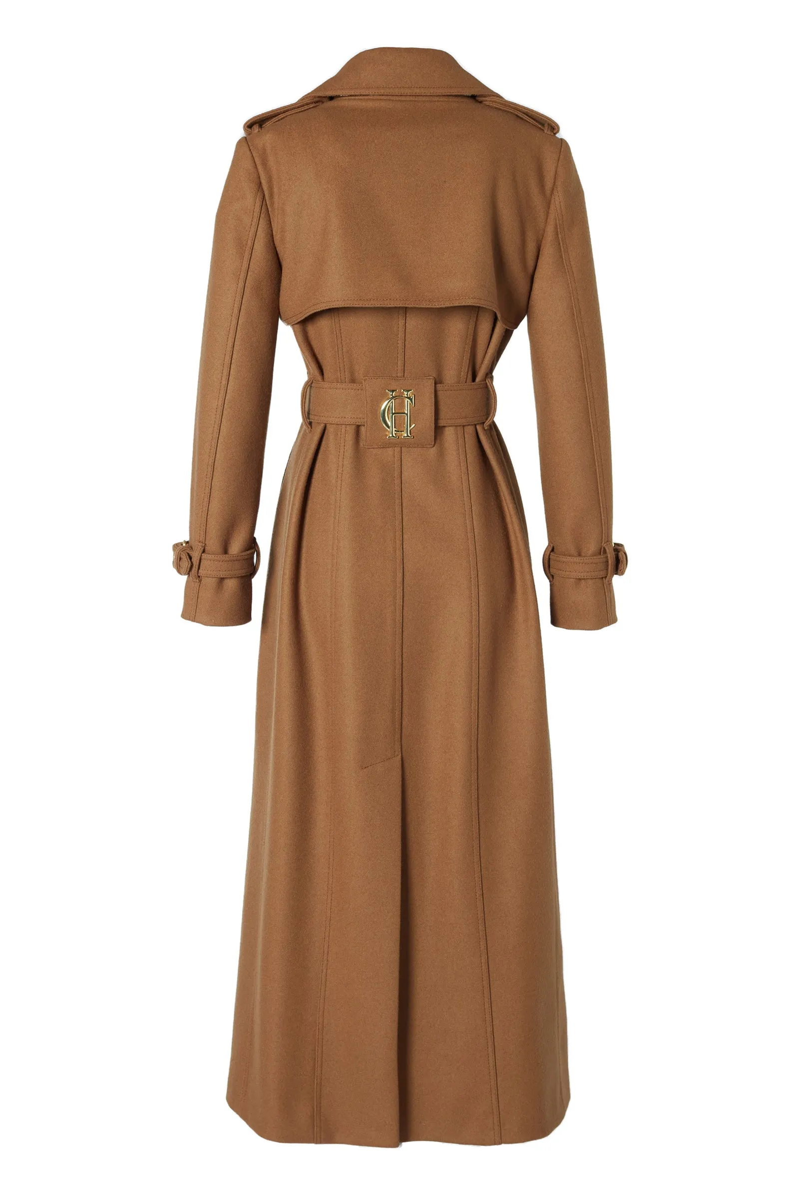 Full Length Chelsea Trench Coat (Dark Camel)