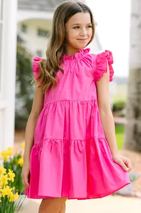 Girls: What Dreams Are Made Of Pink Ruffled Dress