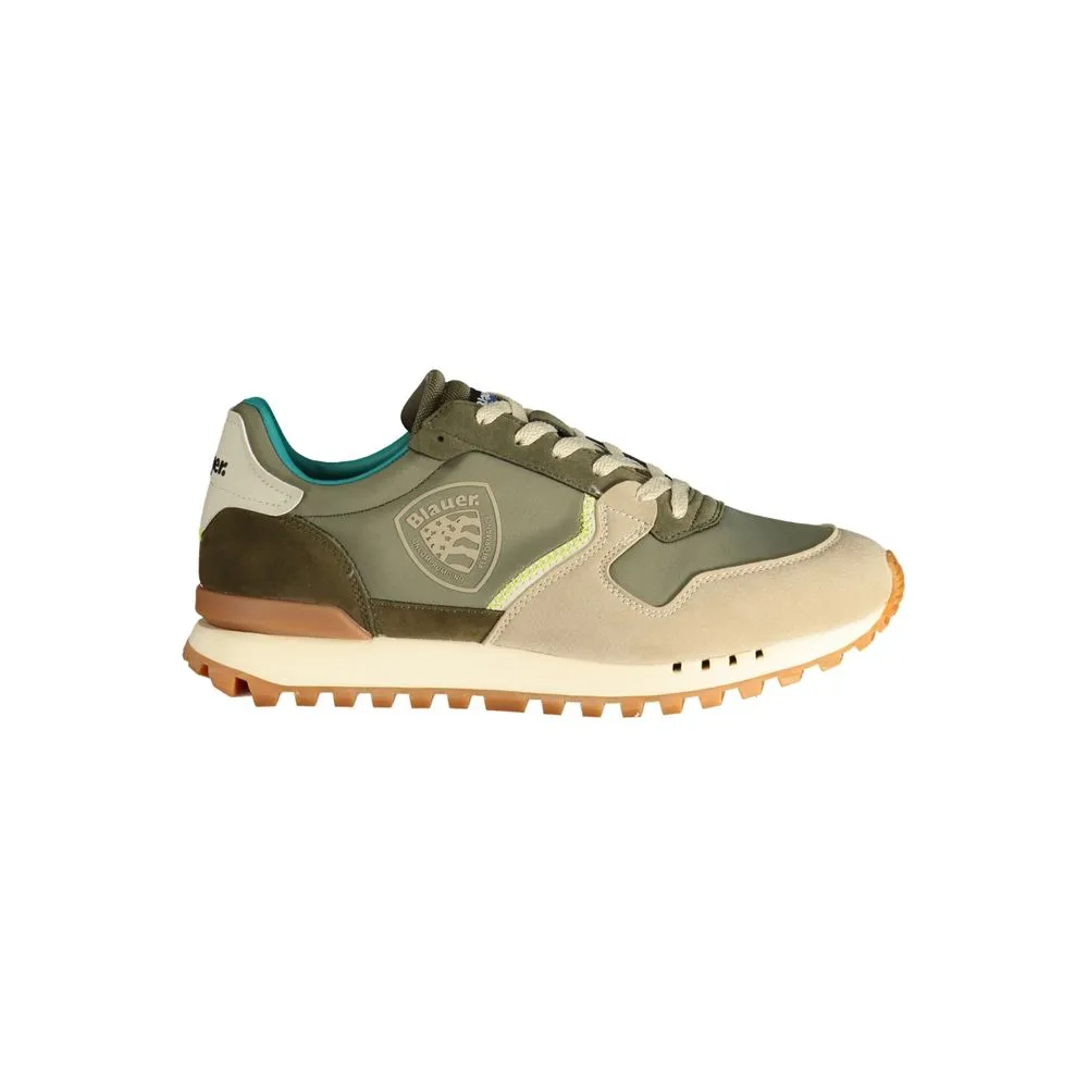 Green Polyester Sneaker