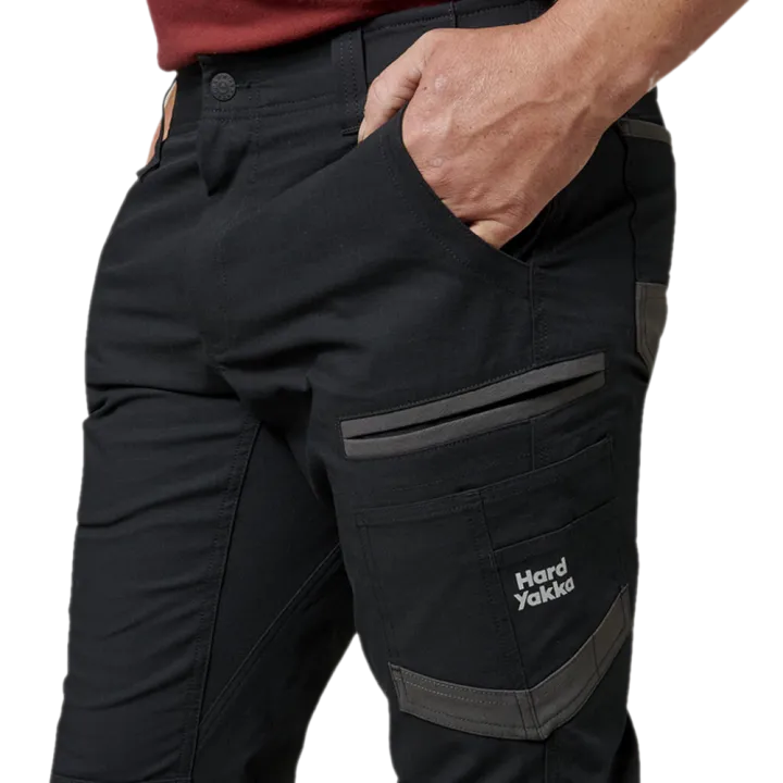 Hard Yakka Y02717 Raptor Cuff Pant Black