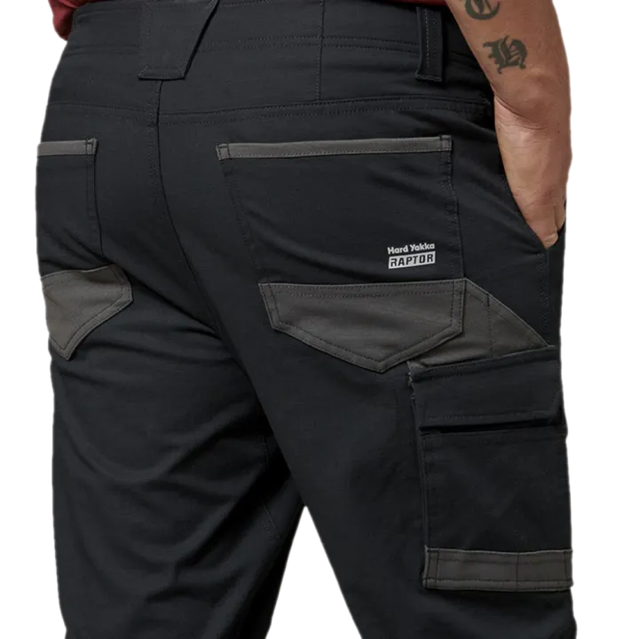 Hard Yakka Y02717 Raptor Cuff Pant Black