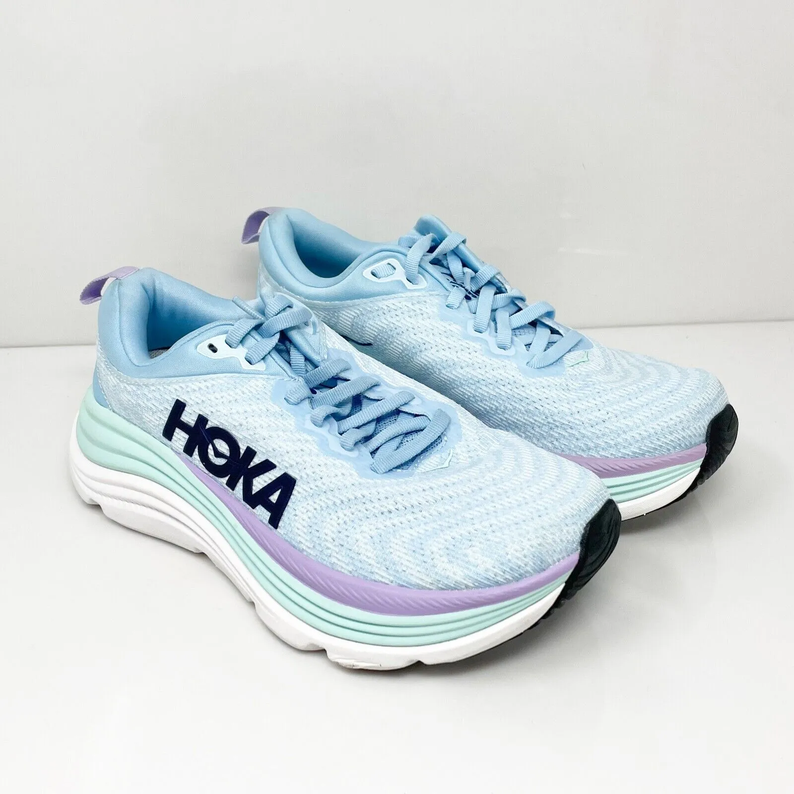 Hoka One One Womens Gaviota 5 1134235 ABSO Blue Running Shoes Sneakers Sz 6.5 B