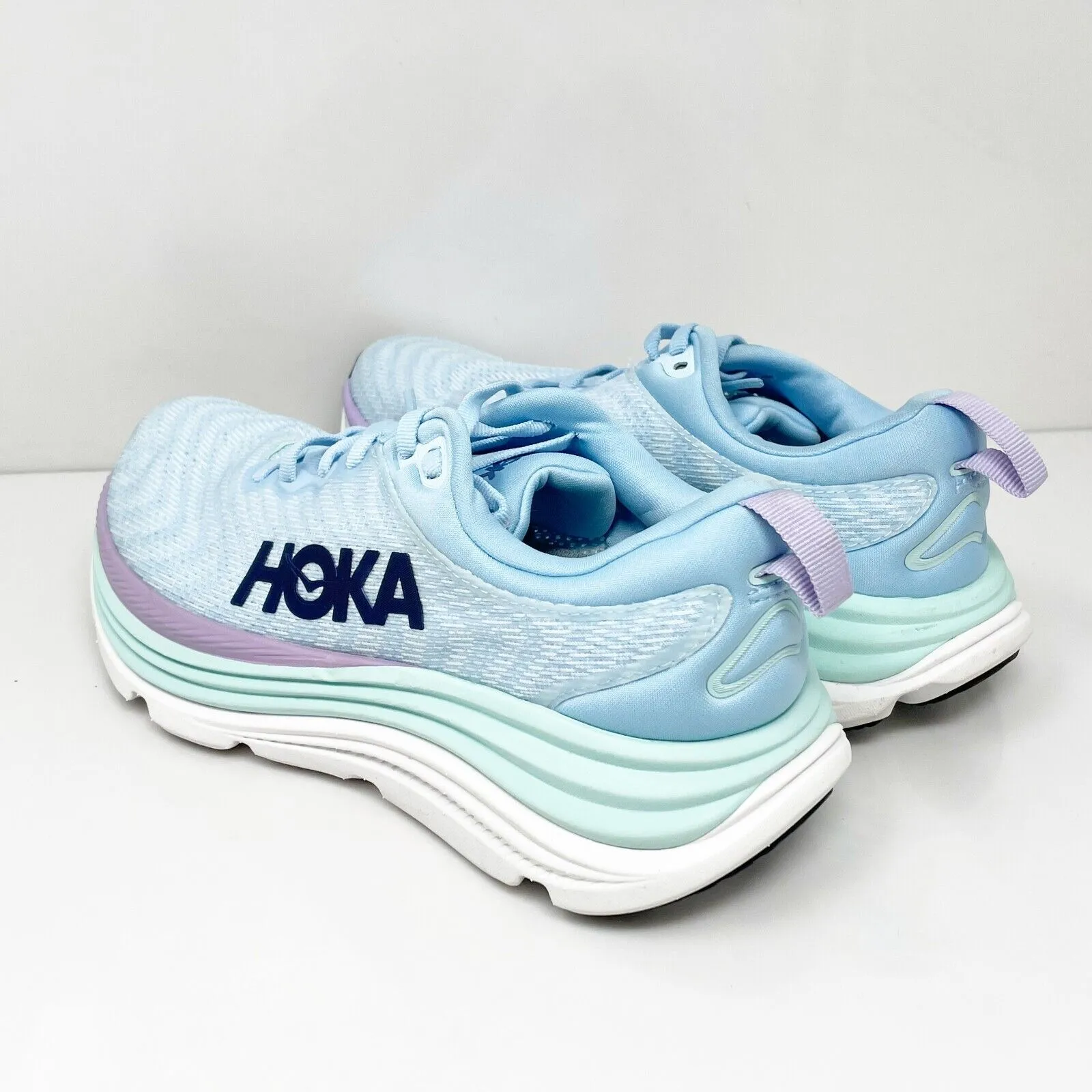 Hoka One One Womens Gaviota 5 1134235 ABSO Blue Running Shoes Sneakers Sz 6.5 B