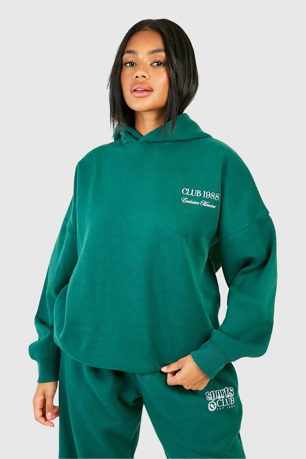 Hoodies & Sweatshirts | Club 1988 Embroidered Oversized Hoodie | boohoo