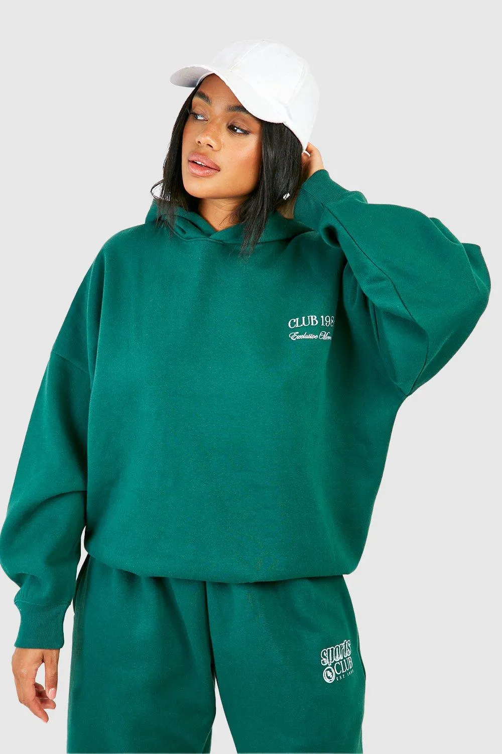 Hoodies & Sweatshirts | Club 1988 Embroidered Oversized Hoodie | boohoo