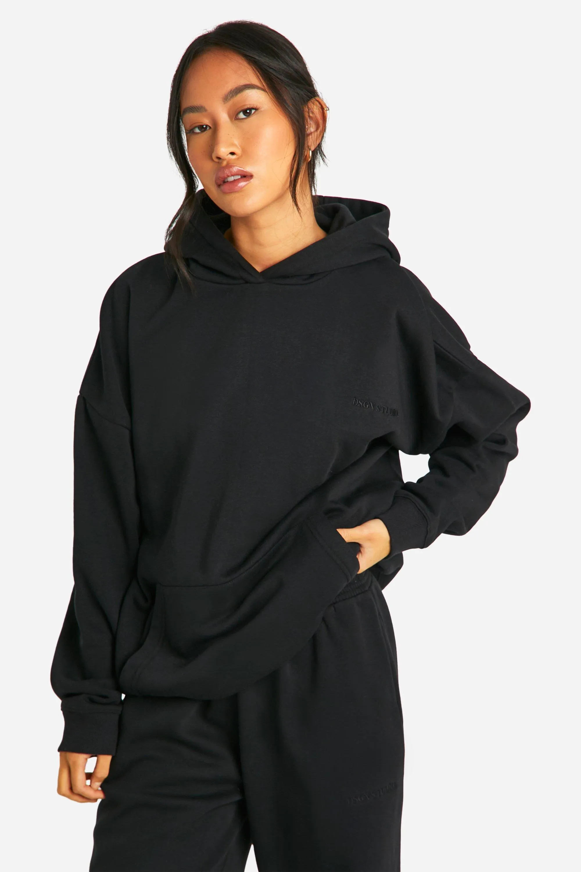 Hoodies & Sweatshirts | Dsgn Studio Embroidered Oversized Hoodie | boohoo