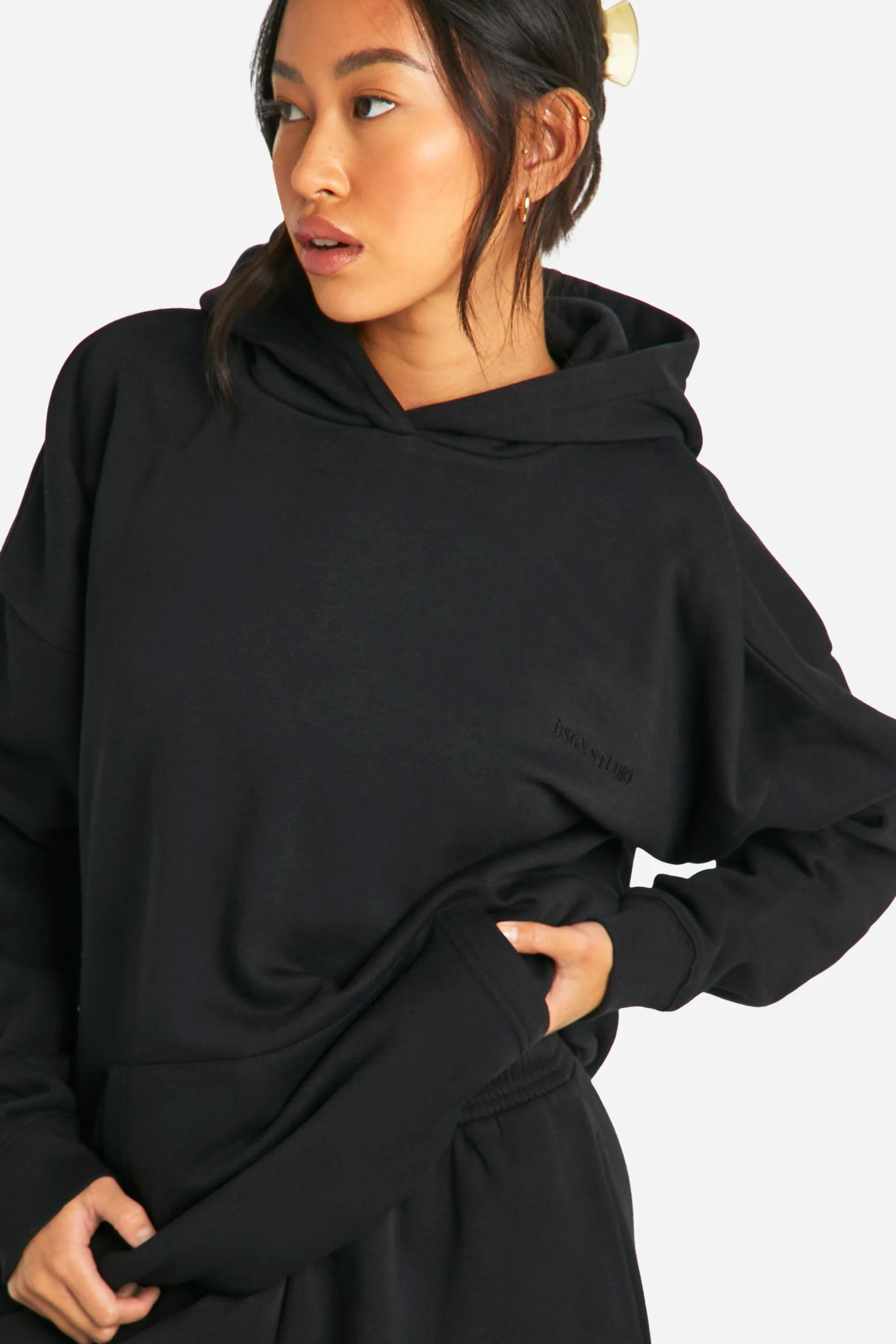 Hoodies & Sweatshirts | Dsgn Studio Embroidered Oversized Hoodie | boohoo