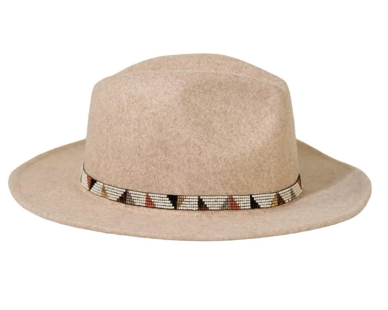 INK+ALLOY Sarah Angles Beaded Stretch Hat Band