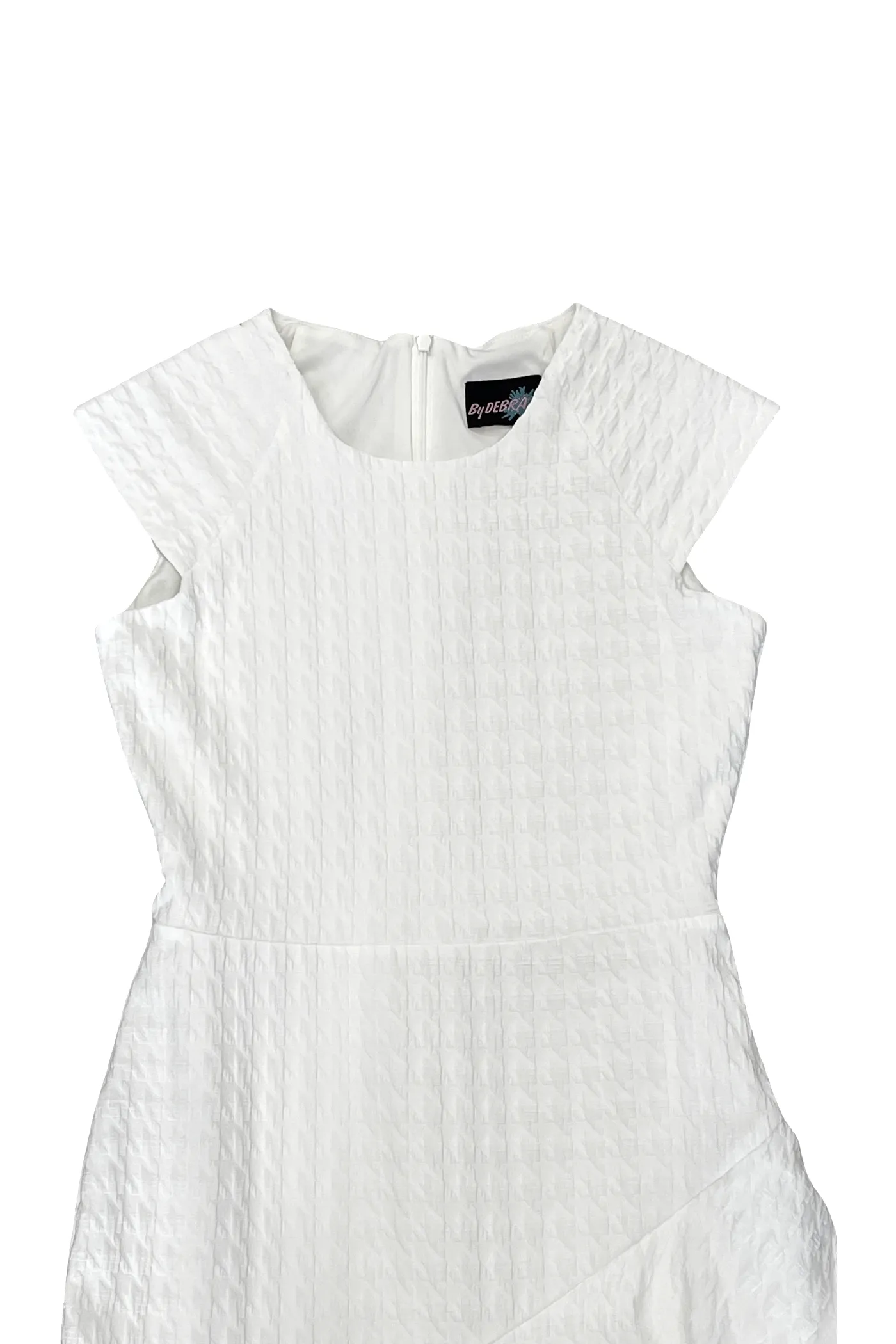 Ivory Ruffle Front Dress