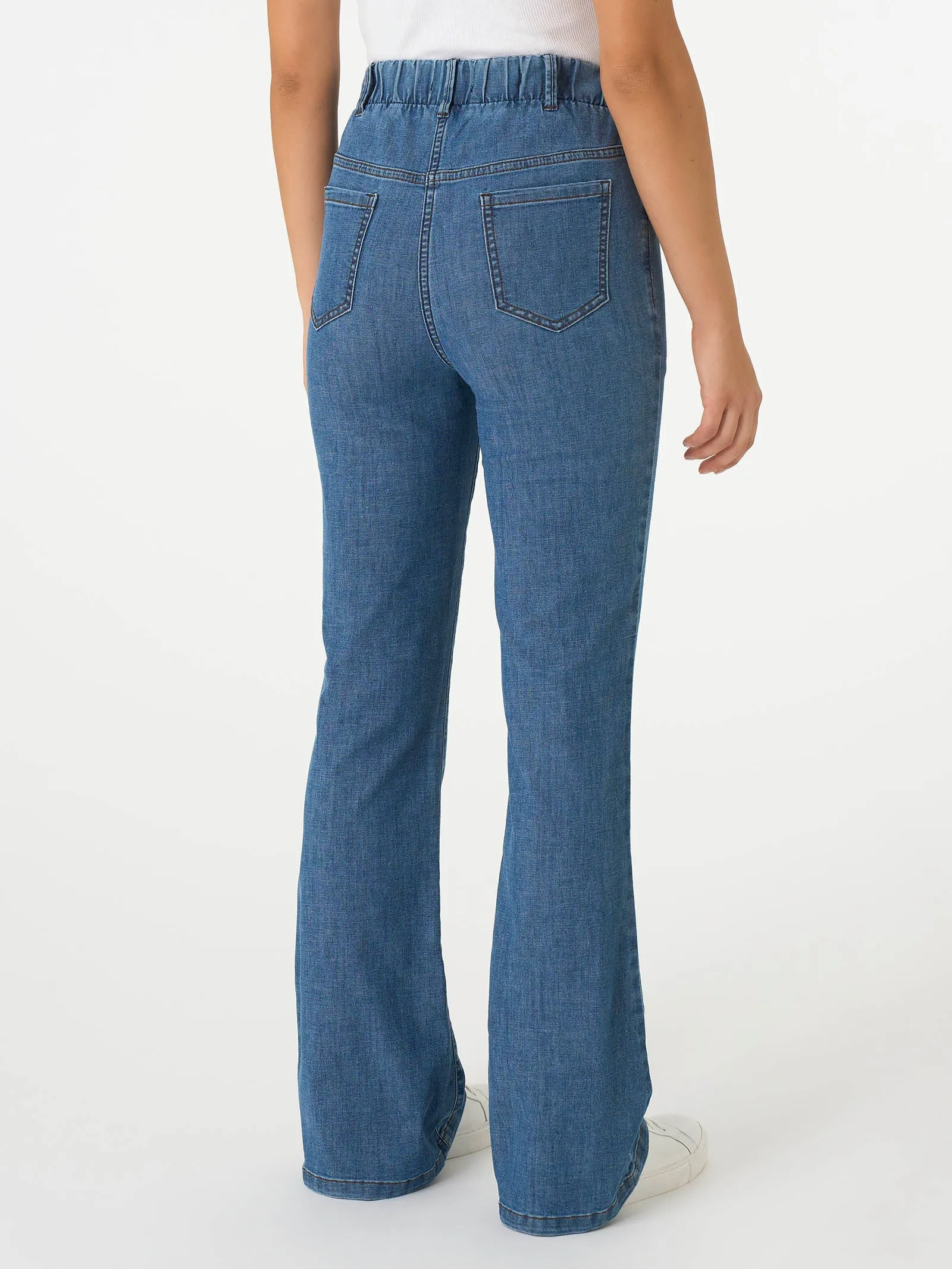 Jeans Flare in Light Denim - Indigo